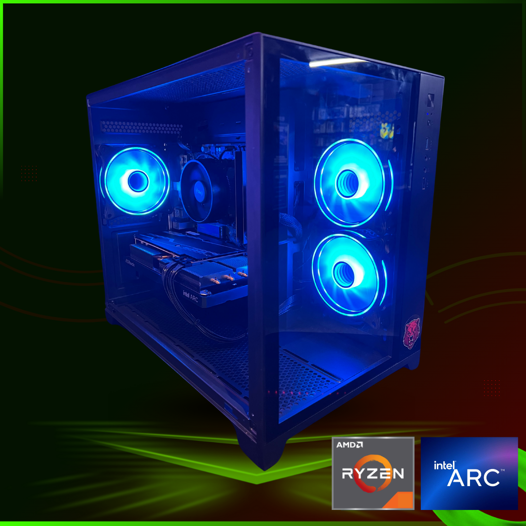 BearMetal Basics B3.5 - AMD Ryzen 5 4500, 16GB RAM, 1TB SSD, Arc B570 Graphics, Gaming Desktop