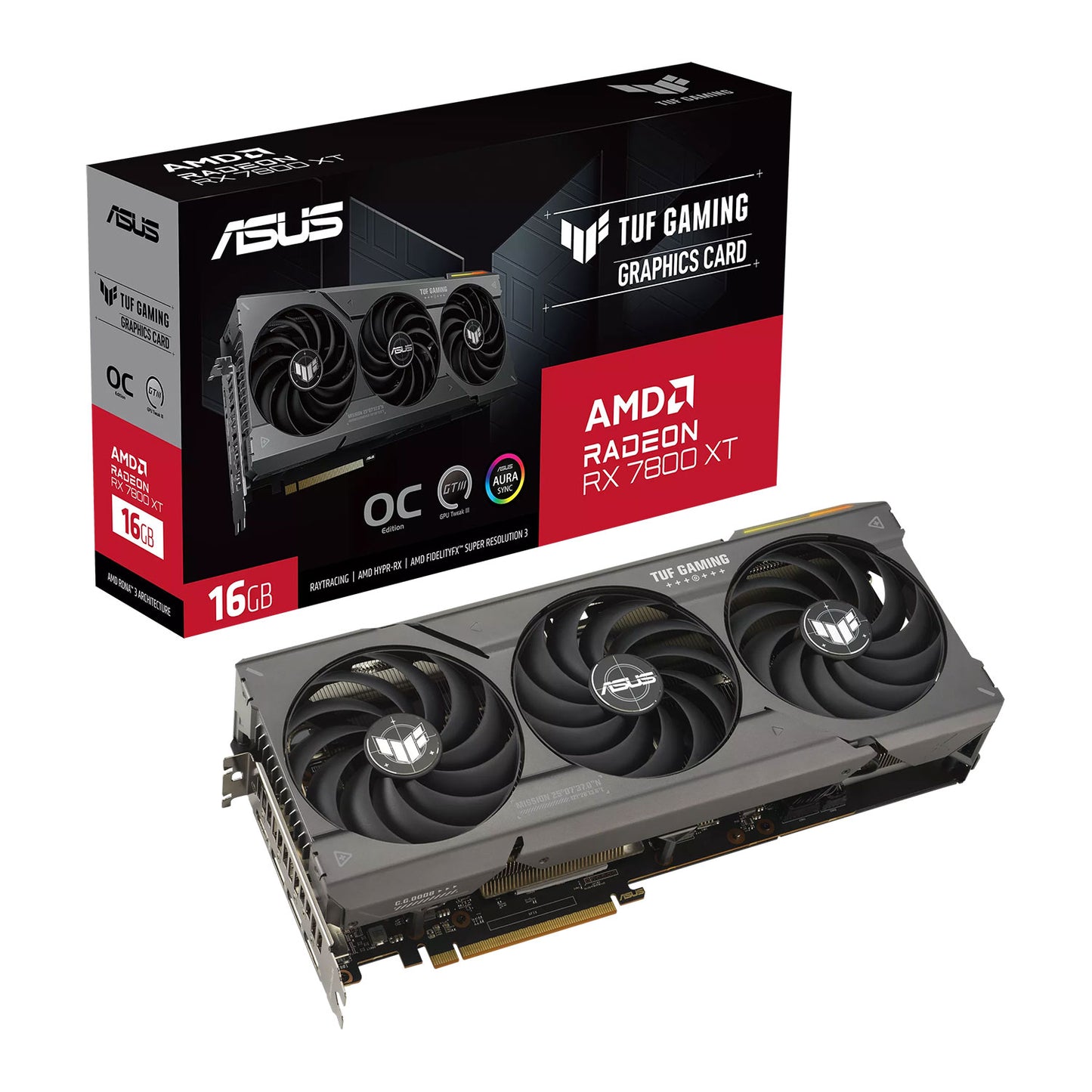 ASUS TUF GAMING RX 7800 XT OC 16GB DDR6 Graphics Card