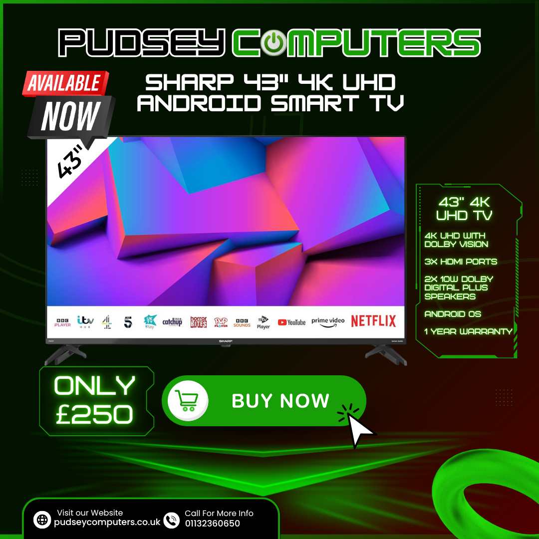 Sharp 43" 4K UHD Android Smart TV