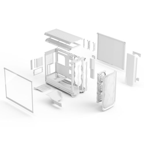 Fractal Design Meshify 3 XL (White RGB TG Clear) Case