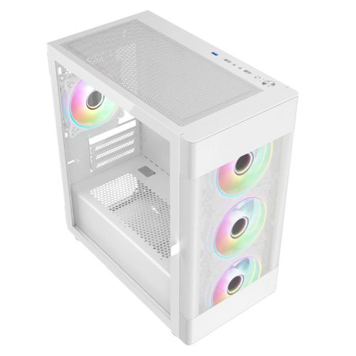 Vida Zephyr White ARGB Gaming Case