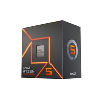 AMD Ryzen 5 7600 6 Core AM5 Processor, 12 Threads, 3.8GHz up to 5.1GHz Boost, 38MB Cache, 65W, Wraith Stealth Cooler, Radeon Graphics