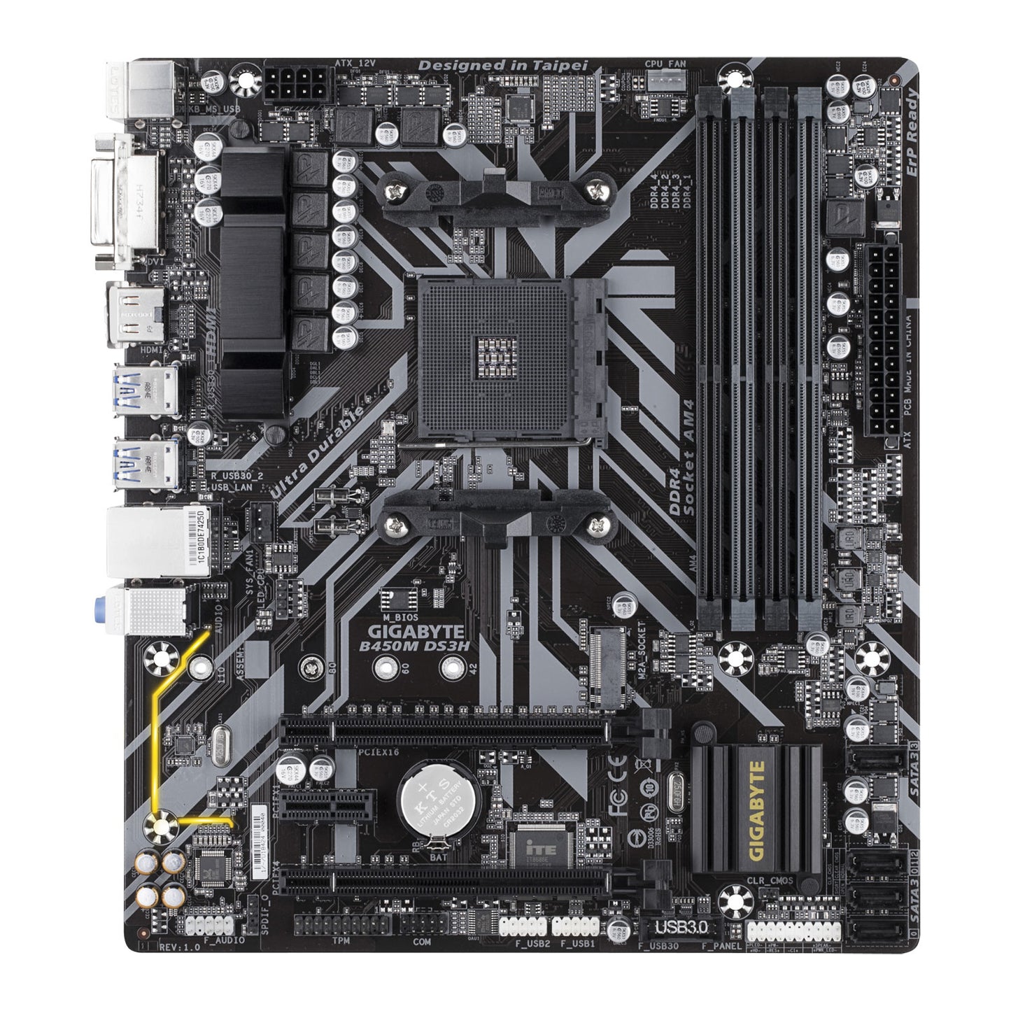 Gigabyte B450M DS3H v2 micro-ATX AM4 Motherboard