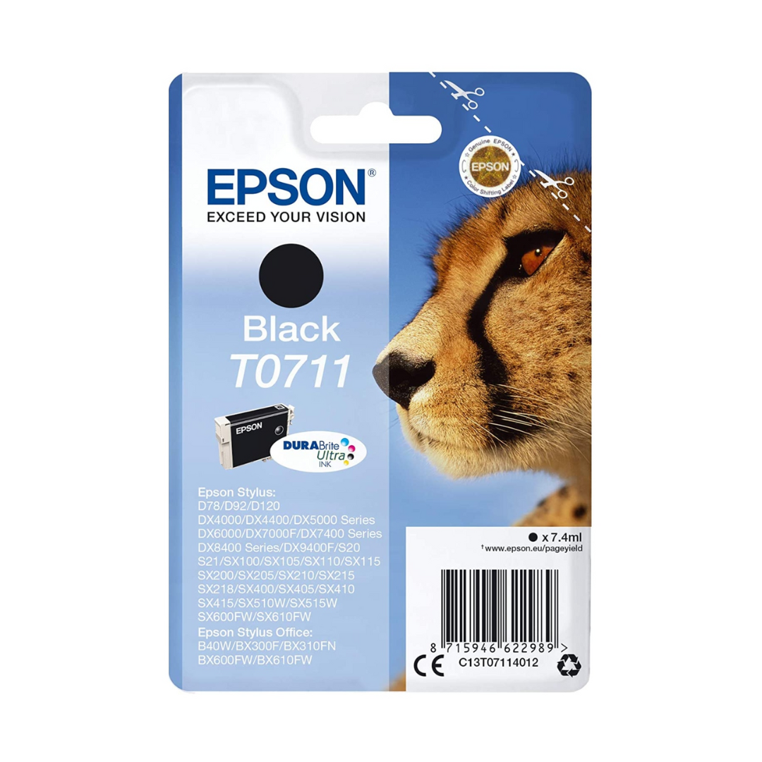 EPSON T0711/2/3/4/5 Cheetah Ink Cartridges