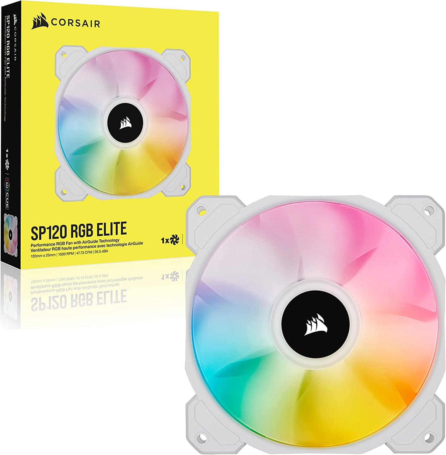 Corsair iCUE SP120 RGB ELITE Single Fan White