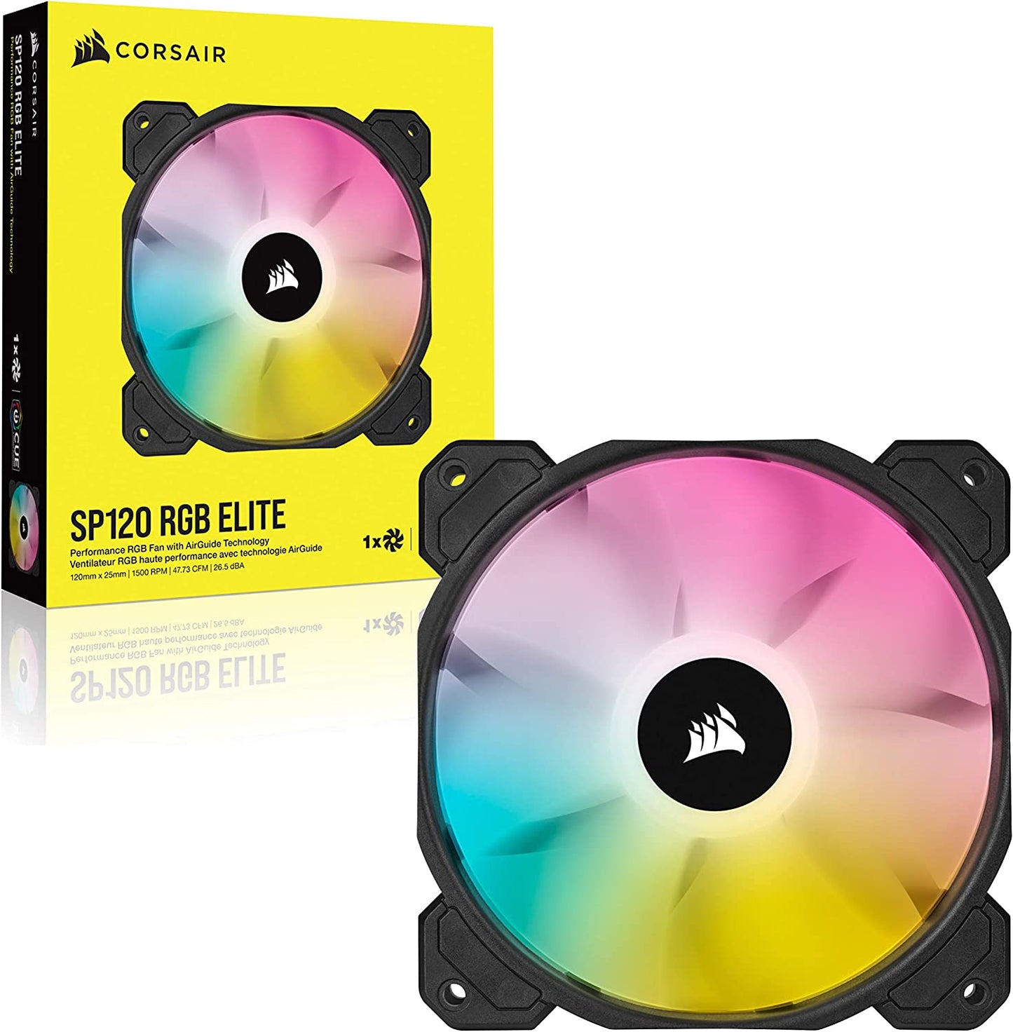 Corsair iCUE SP120 RGB ELITE Single Fan black