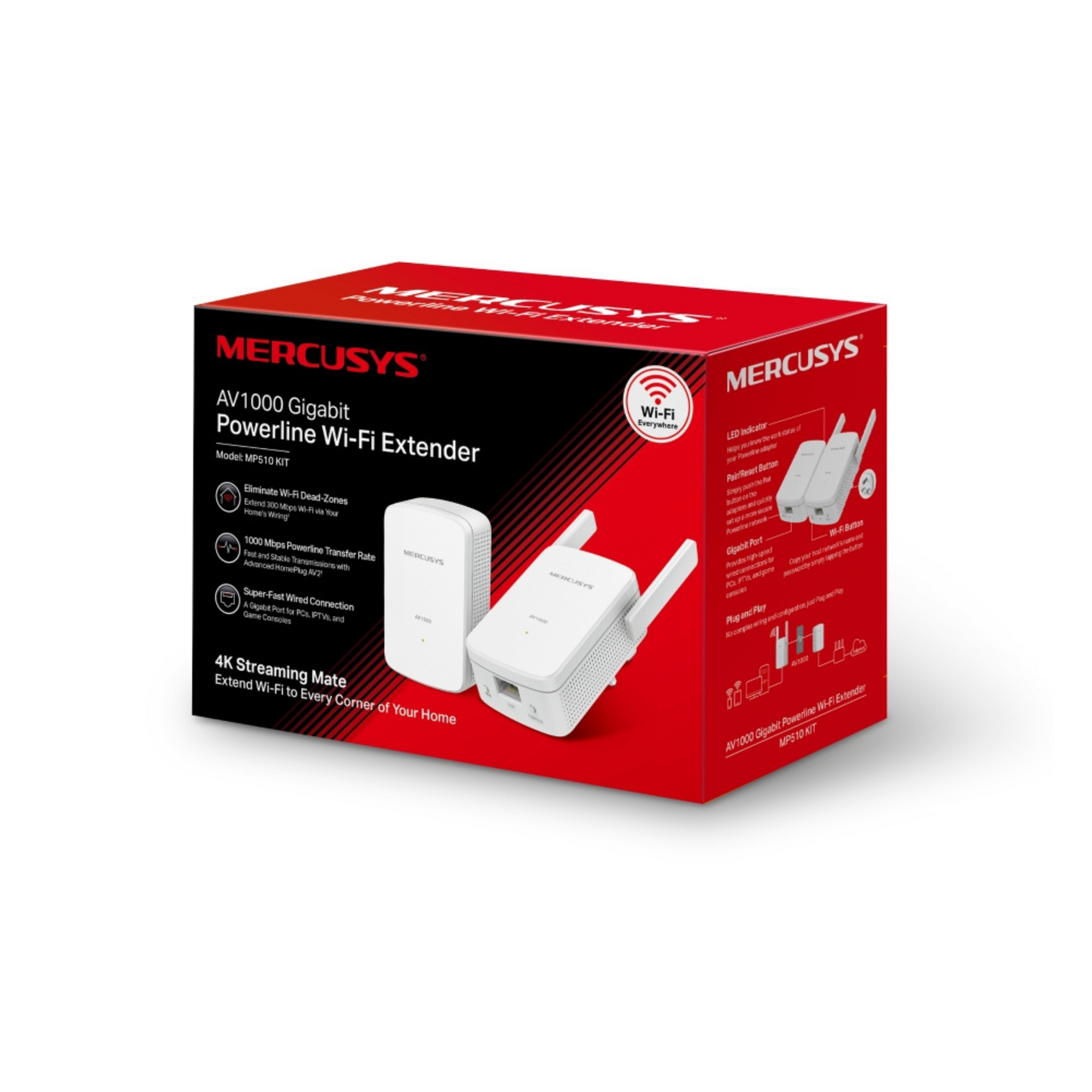 Mercusys AV1000 Gigabit Powerline Network Extender