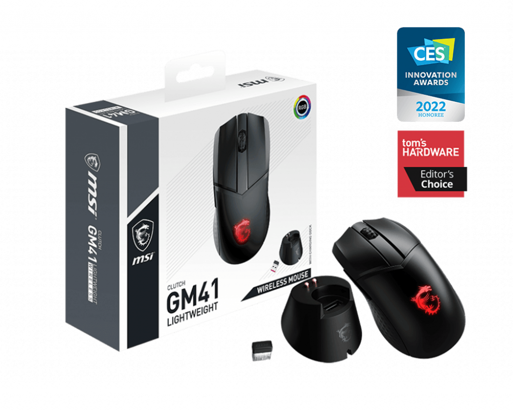 MSI CLUTCH GM41 LIGHTWEIGHT WIRELESS MOUSE