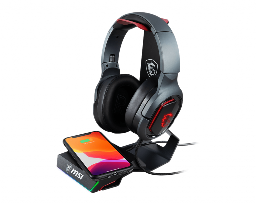 MSI IMMERSE HS01 COMBO Headset Stand & Wireless Charger