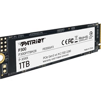 Patriot P300 (P300P1TBM28) 1TB NVMe SSD, M.2 Interface, PCIe Gen3, 2280, Read 2100MB/s, Write 1650MB/s