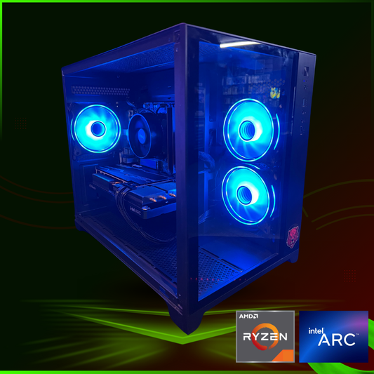 BearMetal Basics B3.5 - AMD Ryzen 5 4500, 16GB RAM, 1TB SSD, Arc B570 Graphics, Gaming Desktop