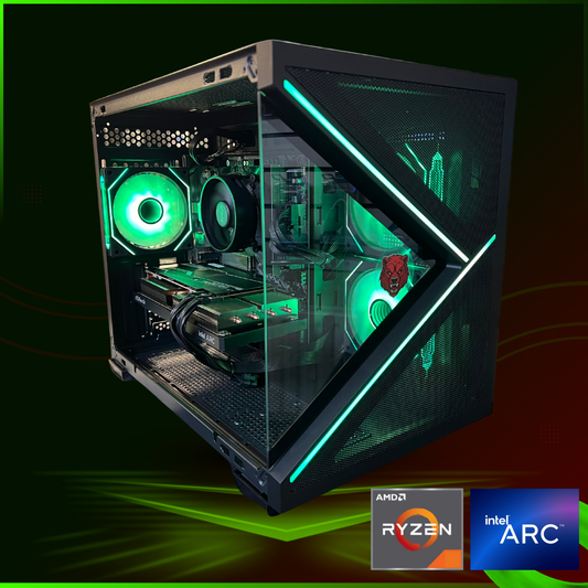 BearMetal Basics B4.5 - AMD Ryzen 5 5600, 16GB RAM, 1TB SSD, Arc B580 Graphics, Gaming Desktop