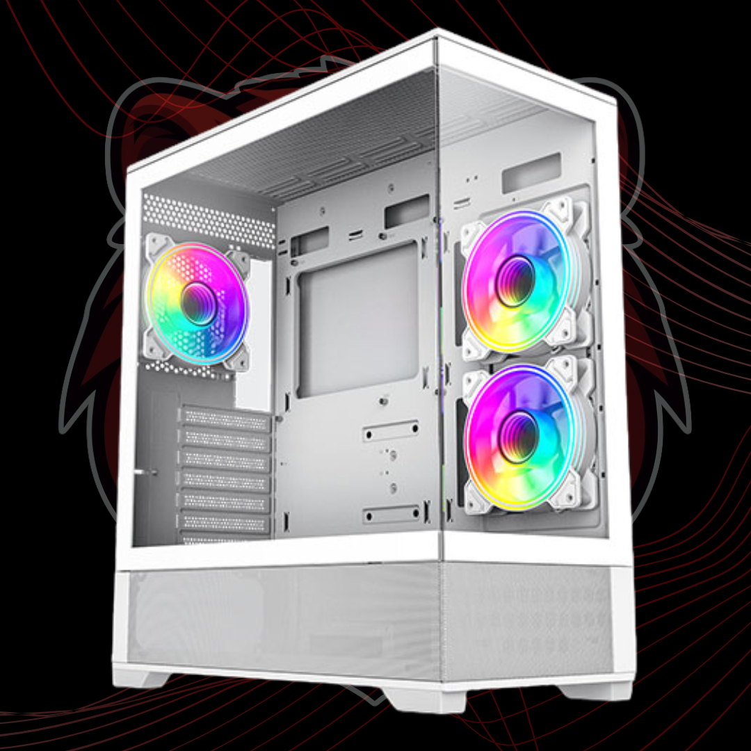 BearMetal Gaming Crimson Outlaw  - Ryzen 7 5700X3D, 16GB RAM, 1TB+1TB SSD, RX 7700 XT, Gaming Desktop