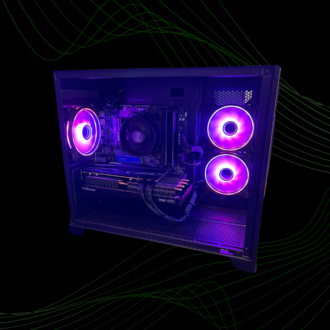 BearMetal Basics B3 - AMD Ryzen 5 4500, 16GB RAM, 1TB SSD, Arc A750 Graphics, Gaming Desktop