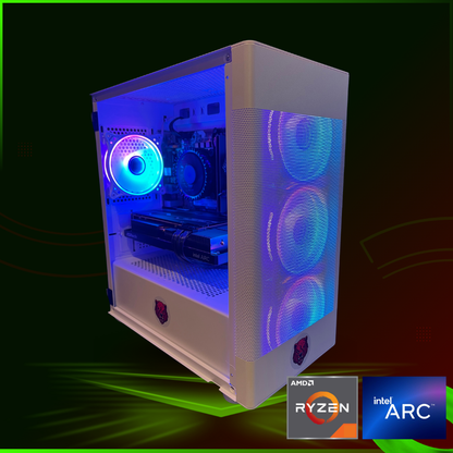 BearMetal Basics B2 2026 - AMD Ryzen 5, 8GB RAM, 500GB SSD, Arc A380 Graphics, Gaming Desktop