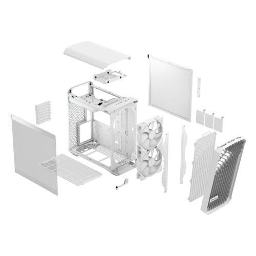 Fractal Design Torrent Compact (White TG RGB) Gaming Case