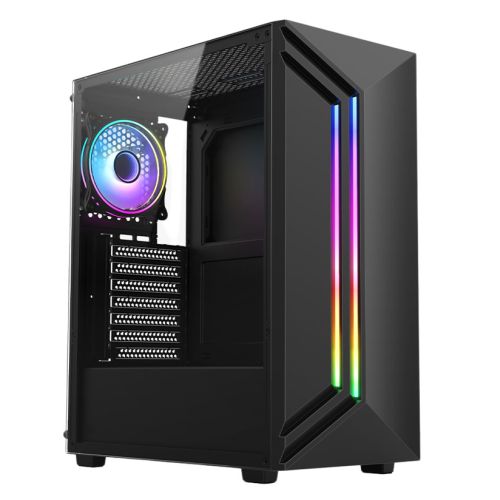Vida Apollo Black ARGB Gaming Case – Pudsey Computers