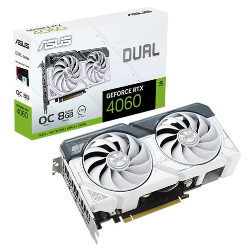 Asus DUAL RTX4060 OC White 8GB DDR6 Graphics Card