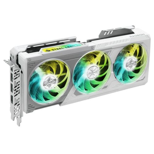 Asrock Radeon RX 9070 Steel Legend OC 16GB DDR6 White Graphics Card