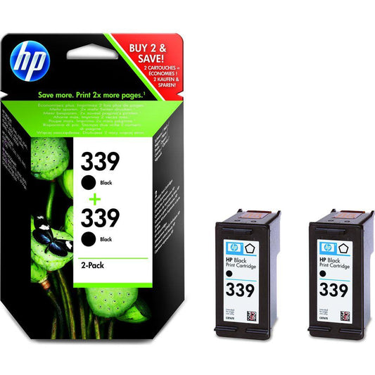 HP 339 twinpack black ink cartridges