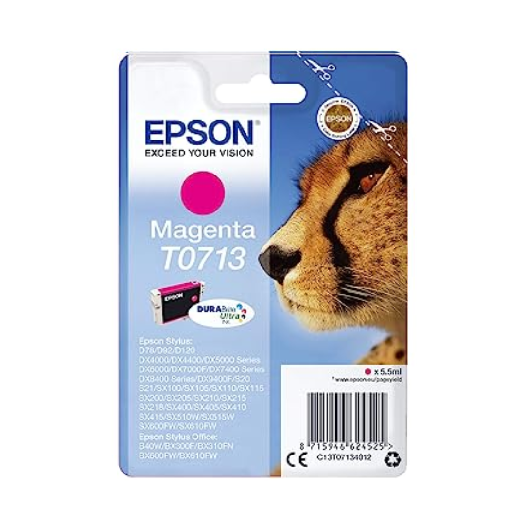 EPSON T0711/2/3/4/5 Cheetah Ink Cartridges
