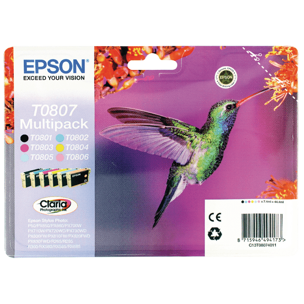 Epson Hummingbird T0801/2/3/4/5/6/7 *clearance*