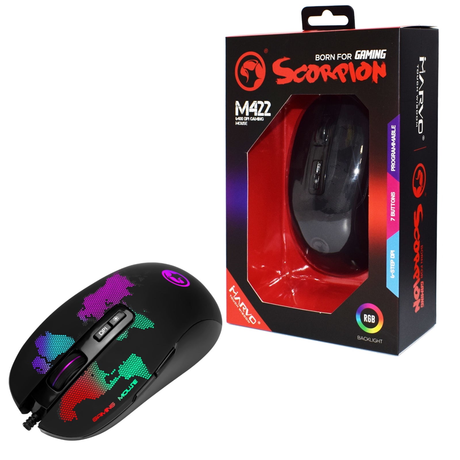 Marvo Scorpion M422 RGB Gaming Mouse