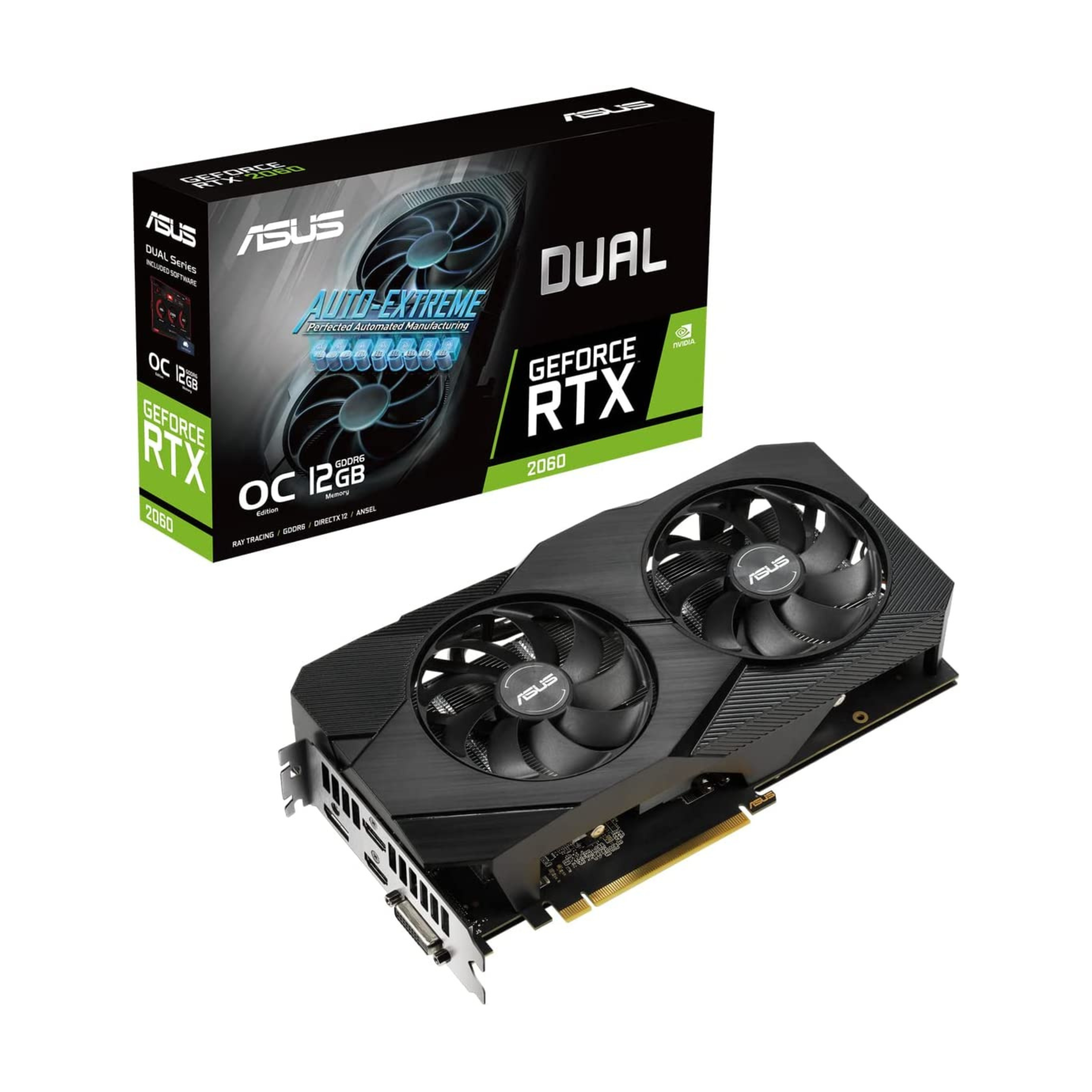 ASUS Dual GeForce RTX 2060 12GB GDDR6 Graphics Card *clearance*