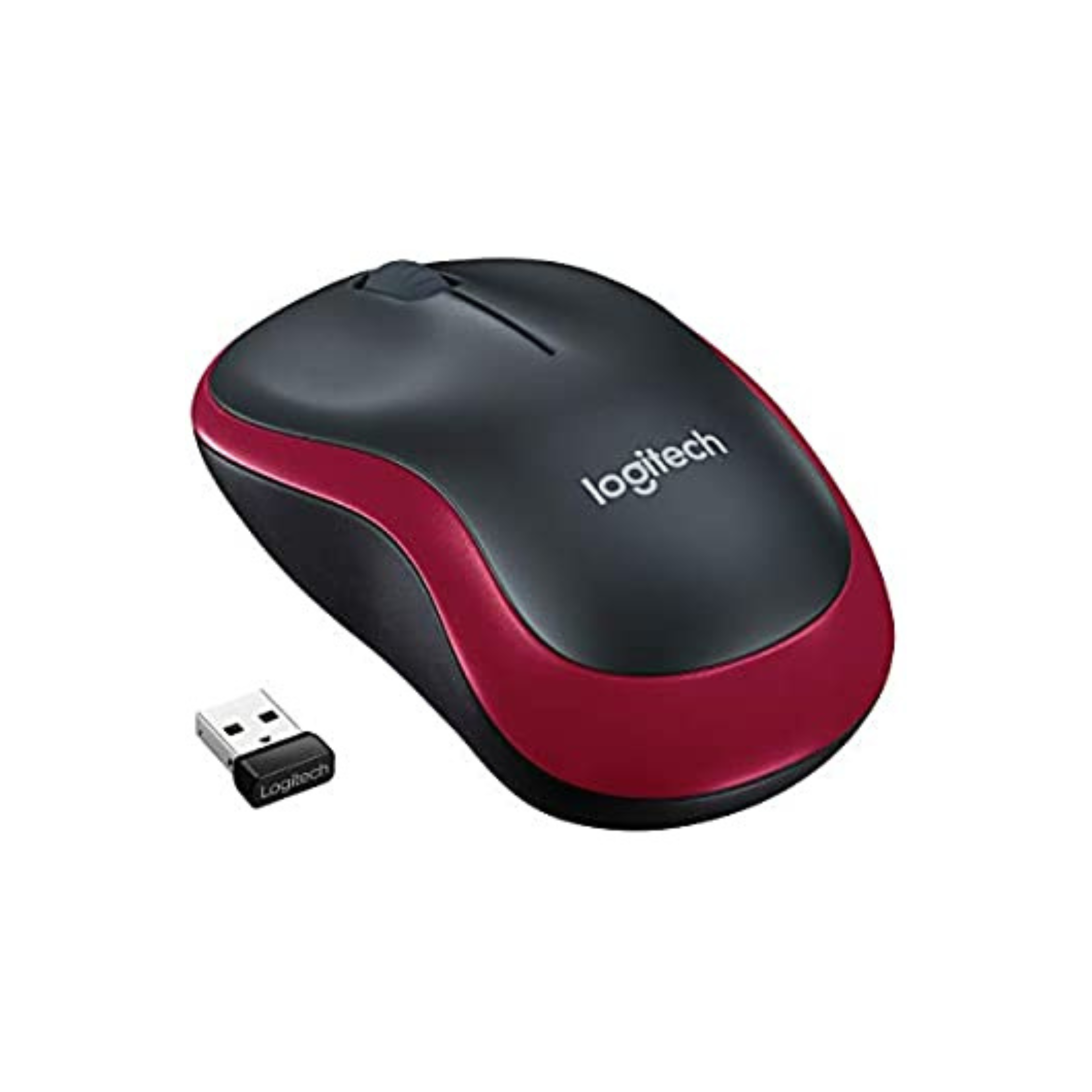 Logitech M185 wireless mouse - Red