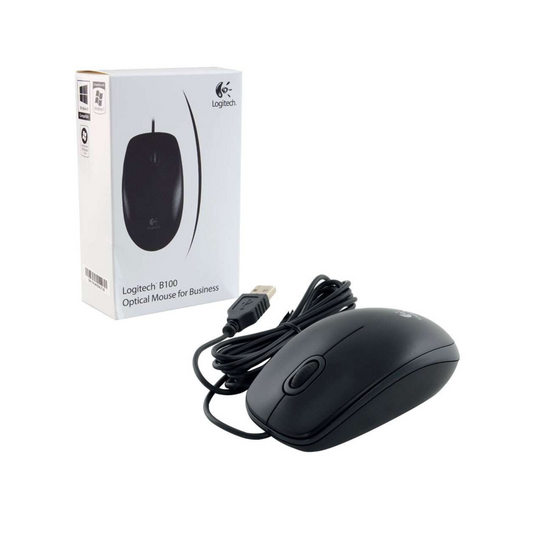 Logitech B100 USB Black Mouse