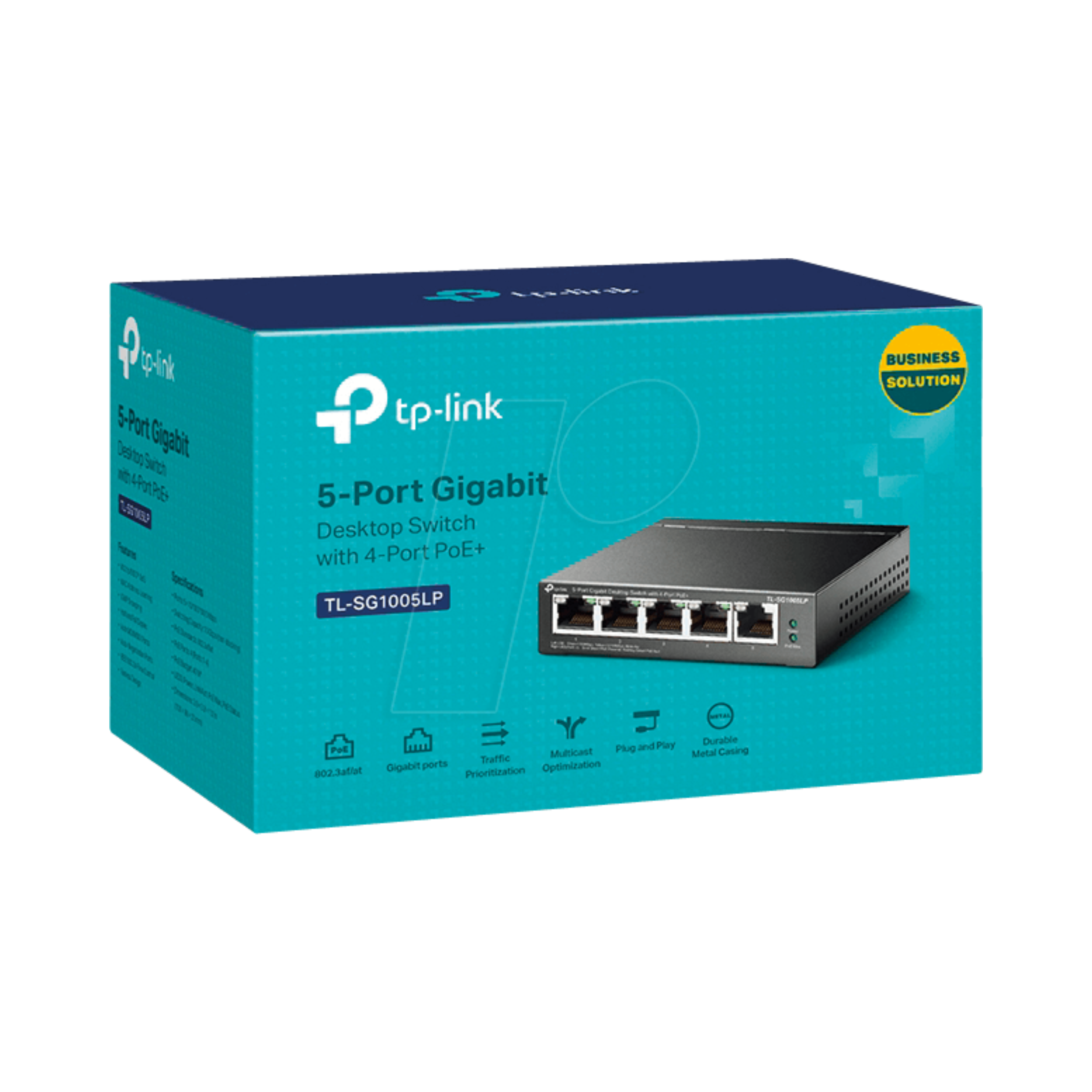 TP Link 5 Port Gigabit Desktop PoE+ Ethernet Switch