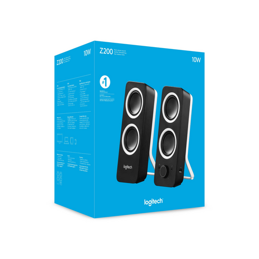 Logitech Z200 Rich Stereo Sound 10W Speakers