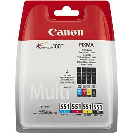 Canon 551 multipack ink cartridges