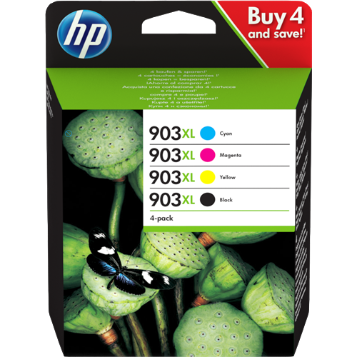 HP 903 XL Black and Colour Cartridges
