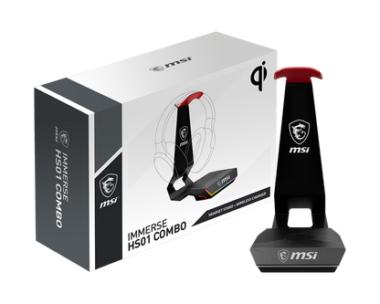MSI IMMERSE HS01 COMBO Headset Stand & Wireless Charger